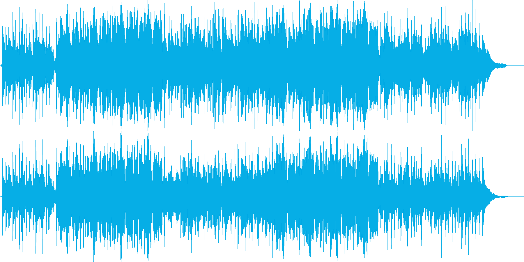 北欧の街並みをイメージ・爽やかな民族音楽の再生済みの波形