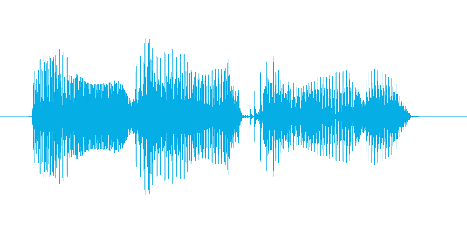 音量を上げるの再生済みの波形