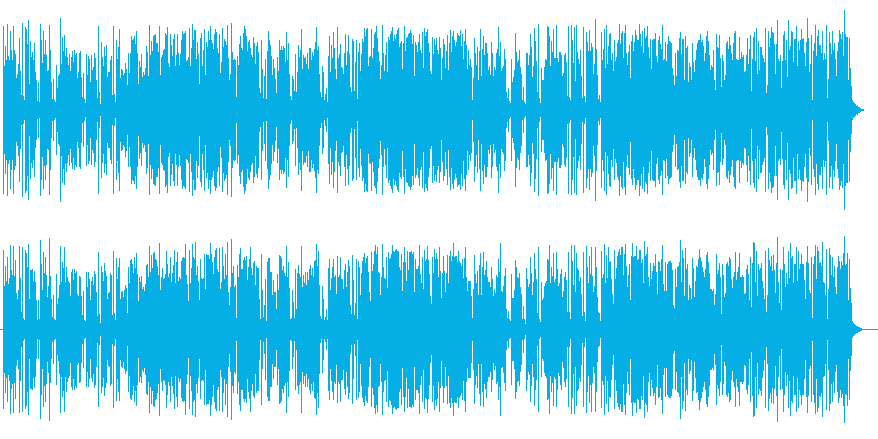 ブルージーでファンクな特徴のあるポップスの再生済みの波形