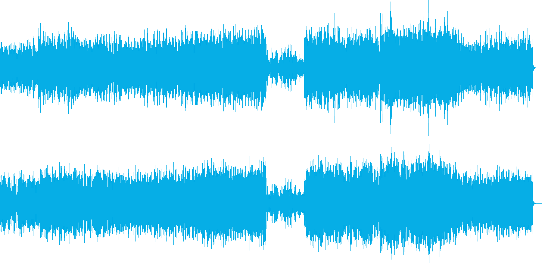 渓流のせせらぎをイメージしたピアノ曲ですの再生済みの波形