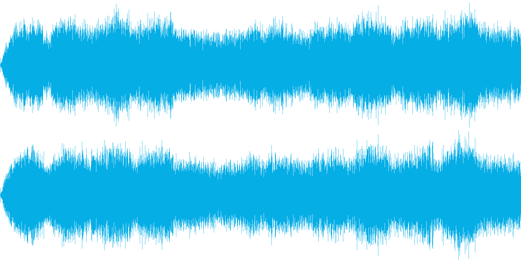 主人公が精神錯乱状態になった時の音楽の再生済みの波形