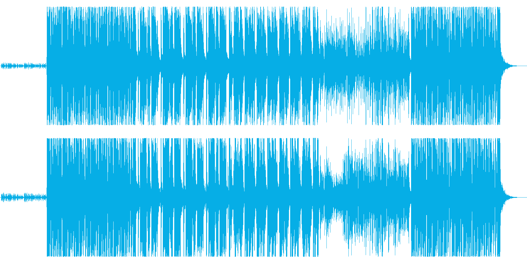 いたずら妖精をイメージした幻想的な楽曲の再生済みの波形