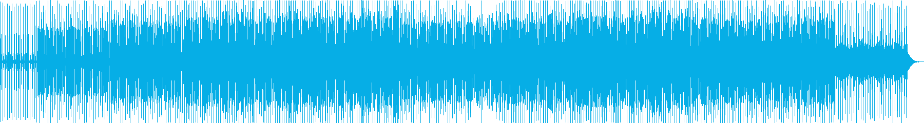 懐かしいピアノループのある４つ打ち音の再生済みの波形