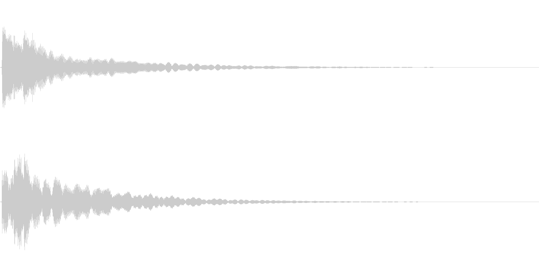 チリーンという凛とした雰囲気の音の未再生の波形