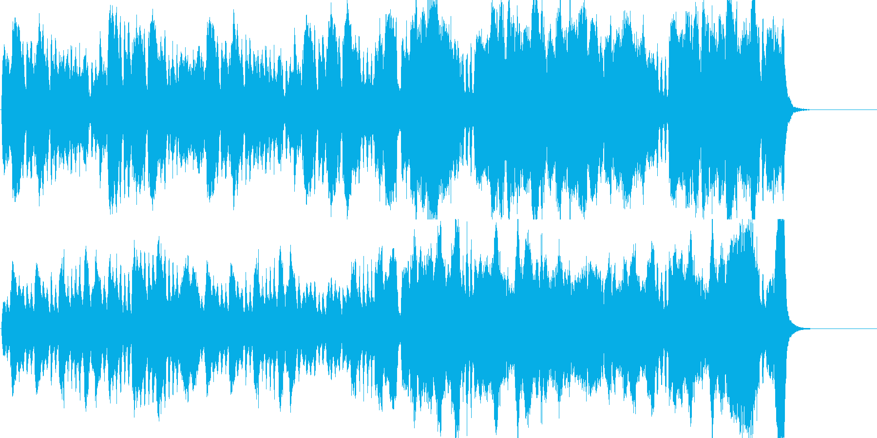 クラシカルで典雅なストリングス曲の再生済みの波形