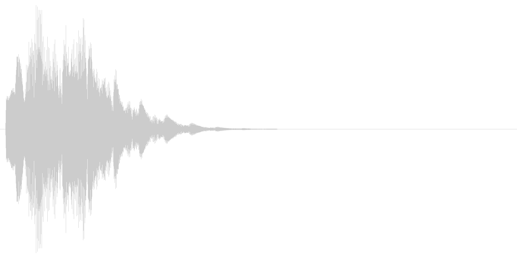 メッセージを通知する時の効果音の未再生の波形