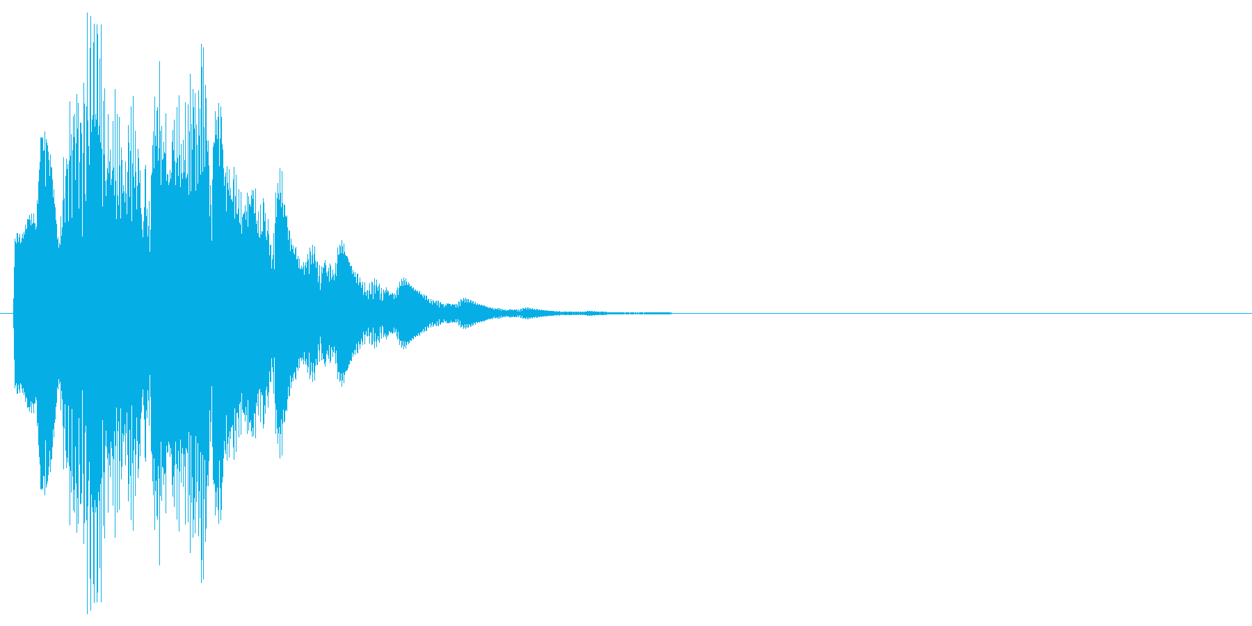 メッセージを通知する時の効果音の再生済みの波形