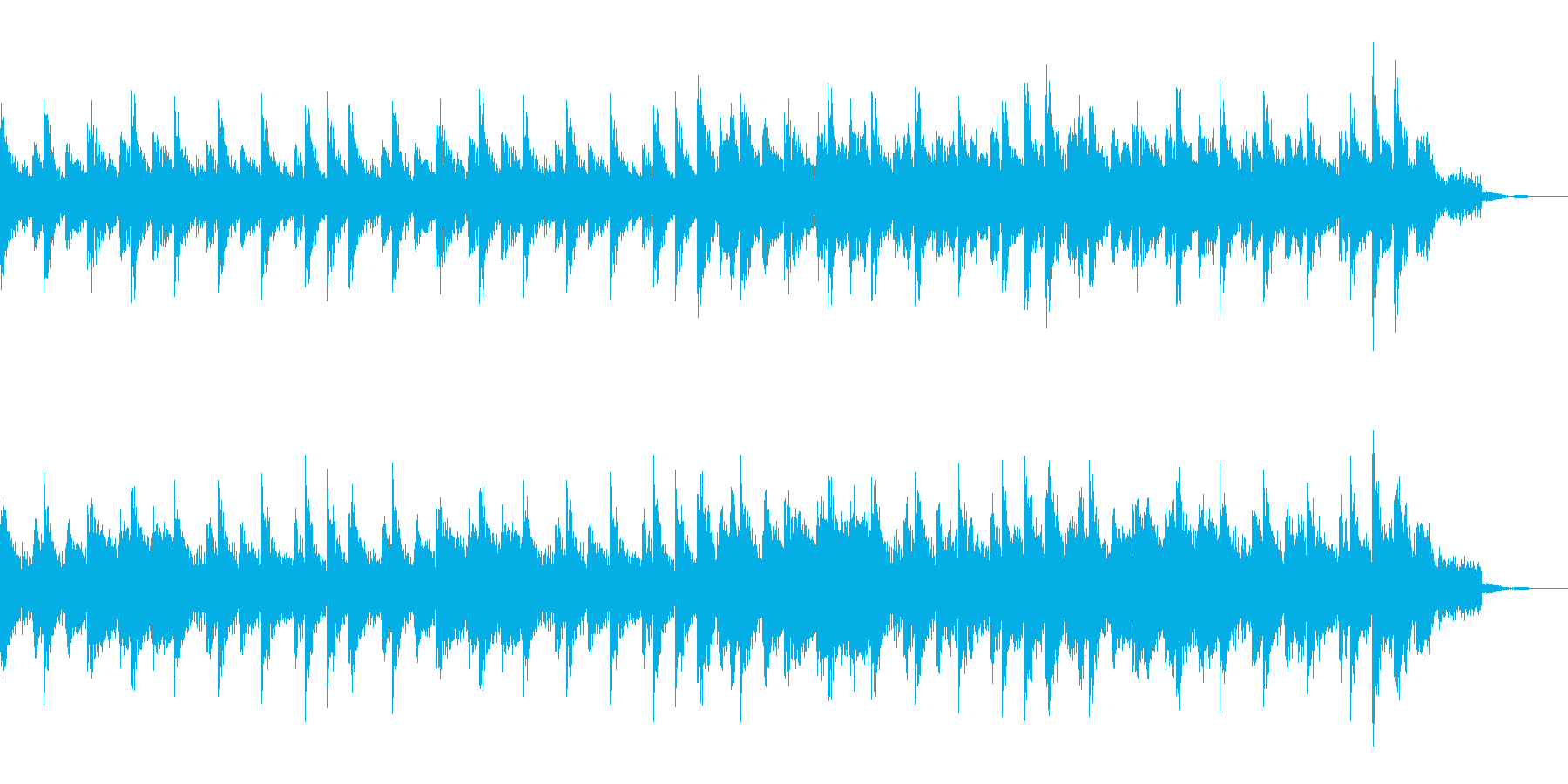 アコギとEDM調ボイスジングルの再生済みの波形