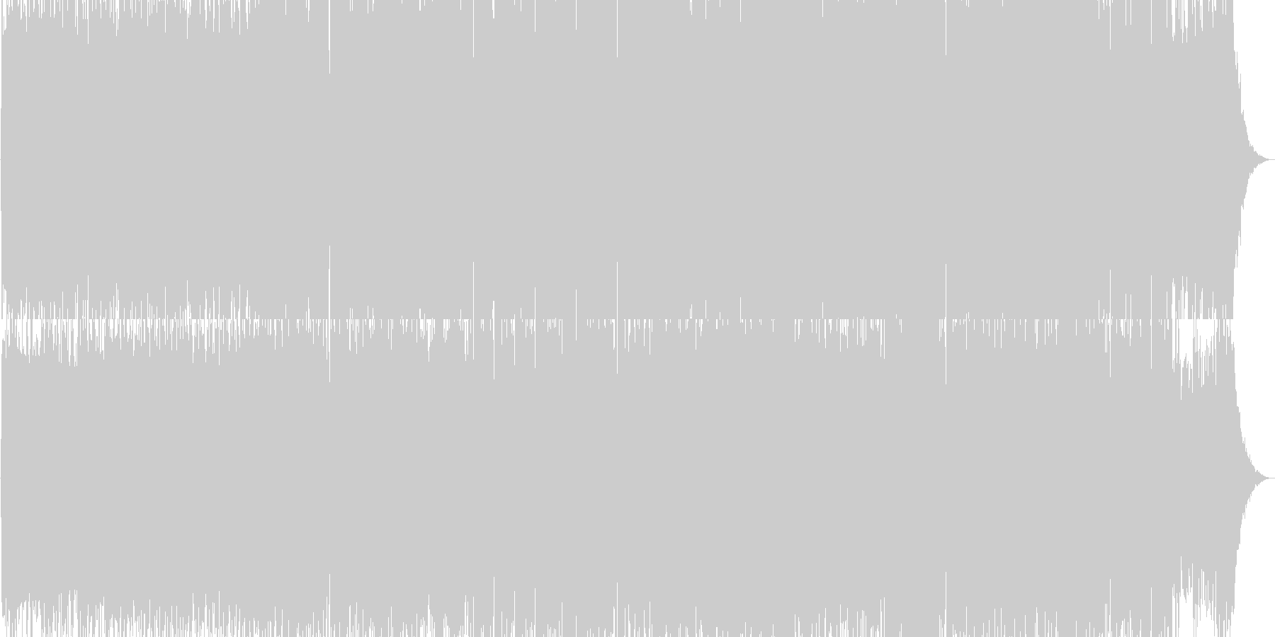 始まる感、期待感のある電子音楽系の未再生の波形