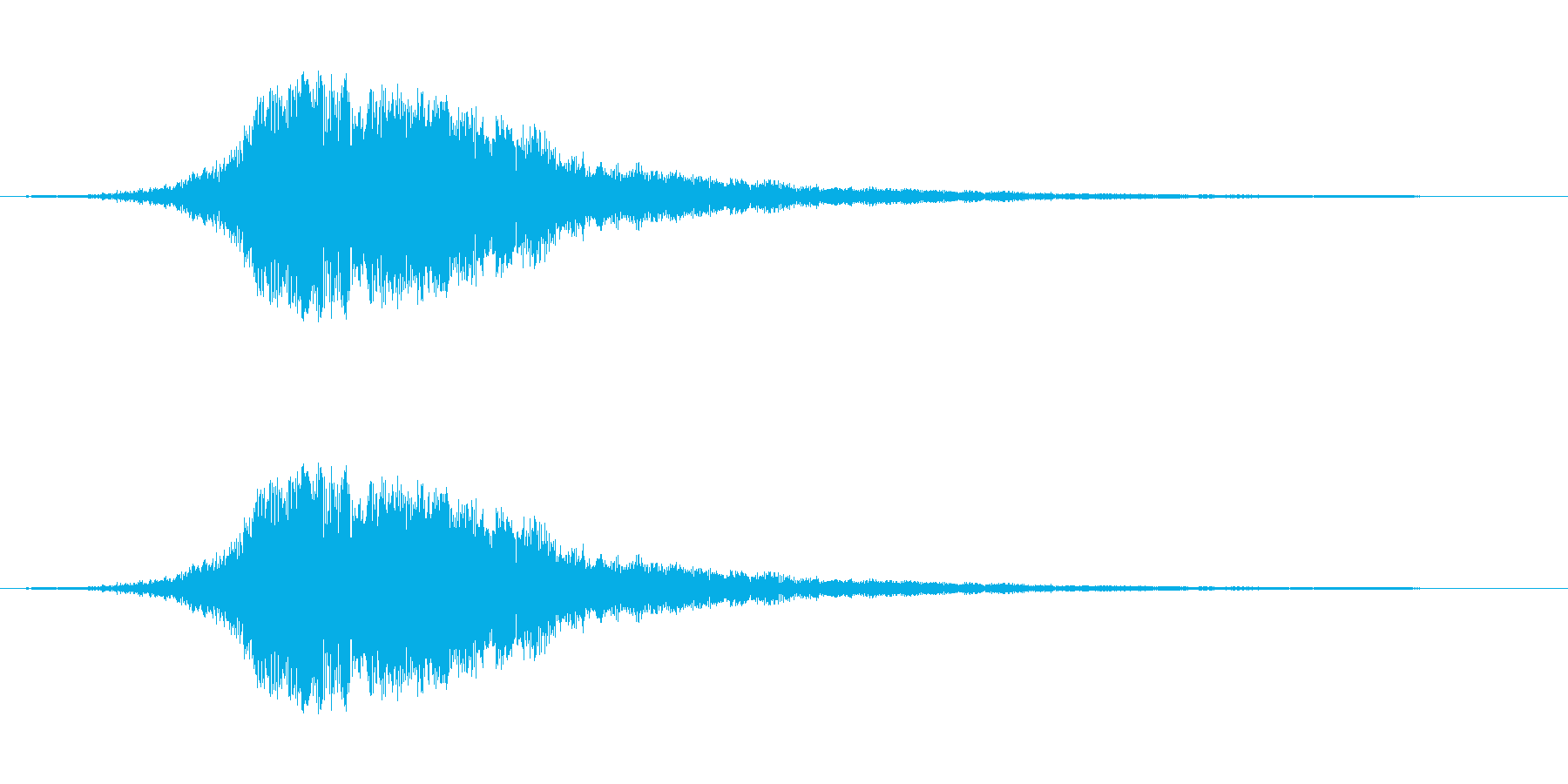 金属的な響きの音です。スワイプ、画面切…の再生済みの波形