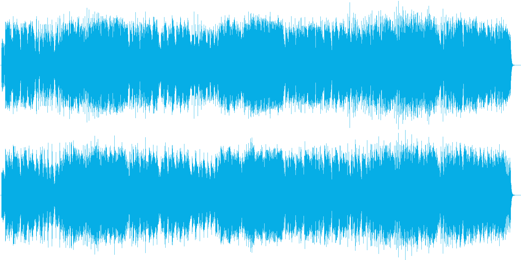 ほのぼのとしてやすらぎを覚えるポップスの再生済みの波形