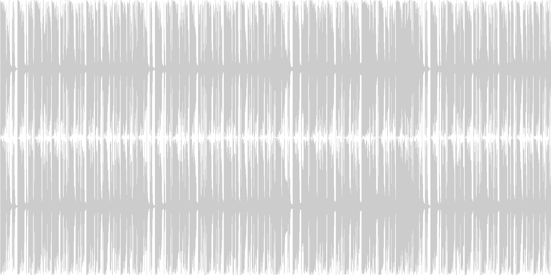 短い曲ですの未再生の波形