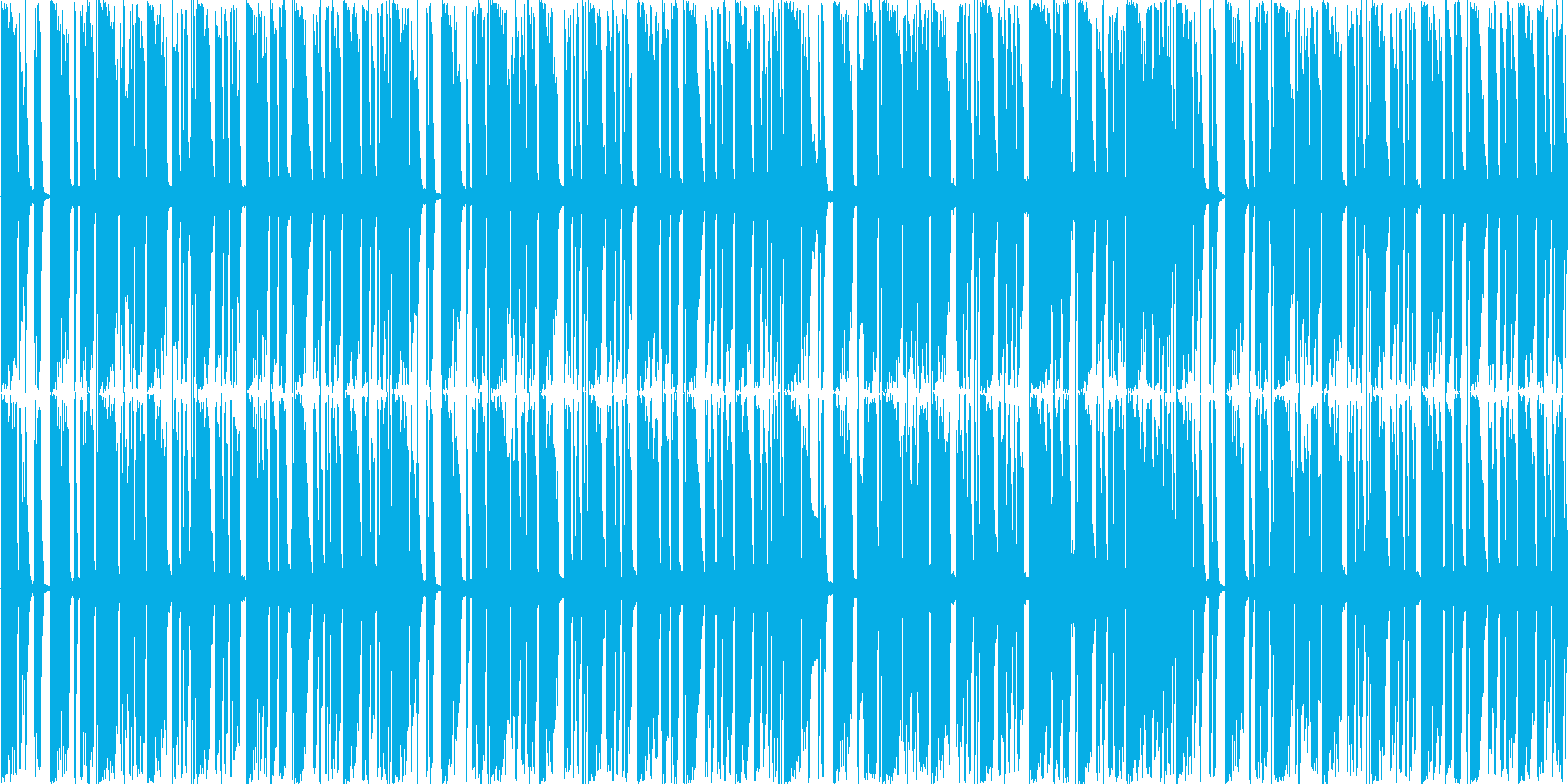 短い曲ですの再生済みの波形