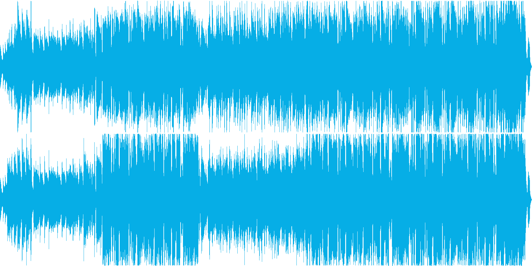 ギターメロディのノリノリのジャズの再生済みの波形