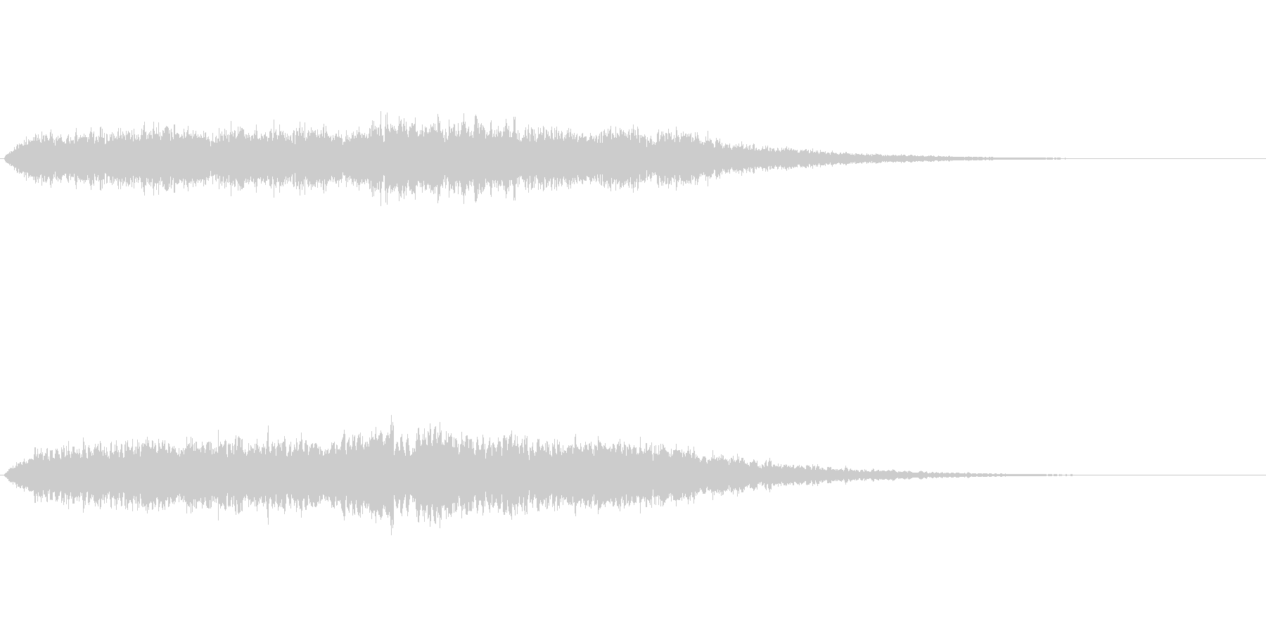 光に包まれたような神秘的な音ですの未再生の波形