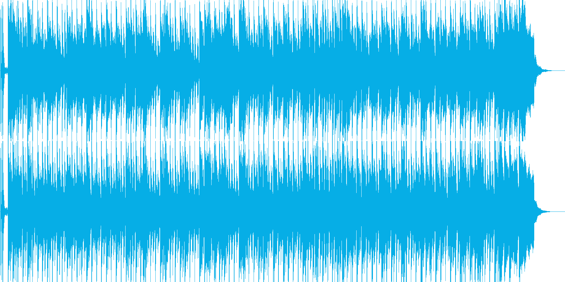 子供向けのわんぱくなBGMの再生済みの波形