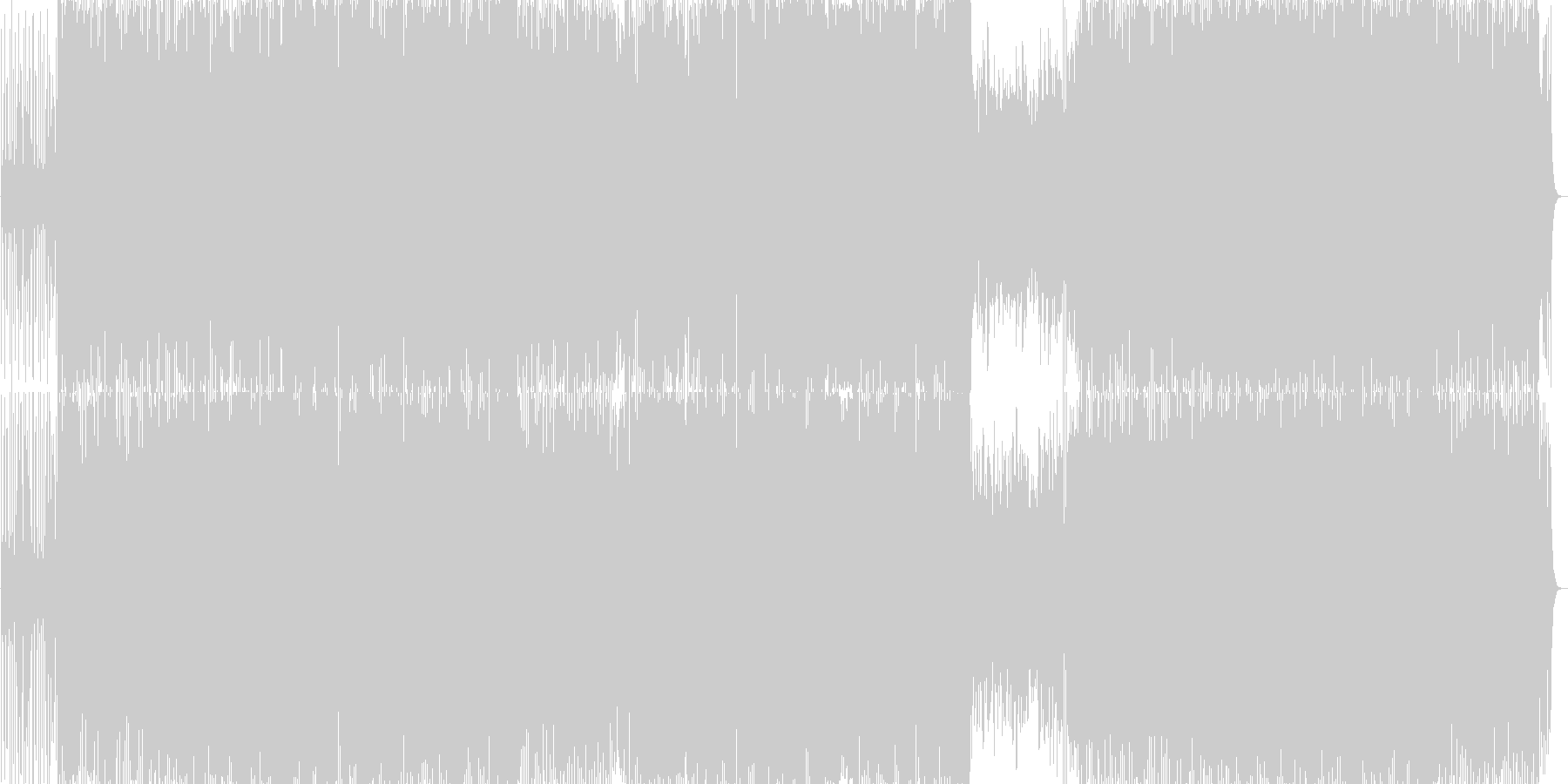 エンディングに合うクールで哀愁BGMの未再生の波形