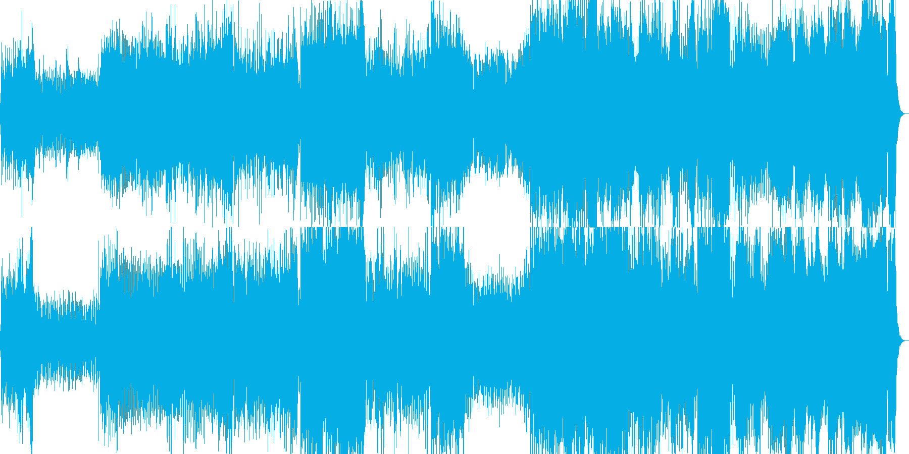 元気で明るい行進曲・マーチ(壮大)の再生済みの波形