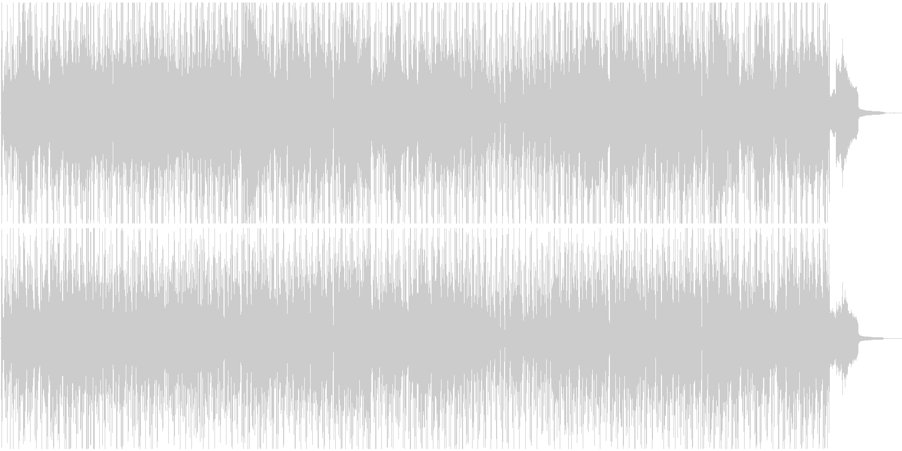 映像BGM 王道的サウンドのボサノバの未再生の波形