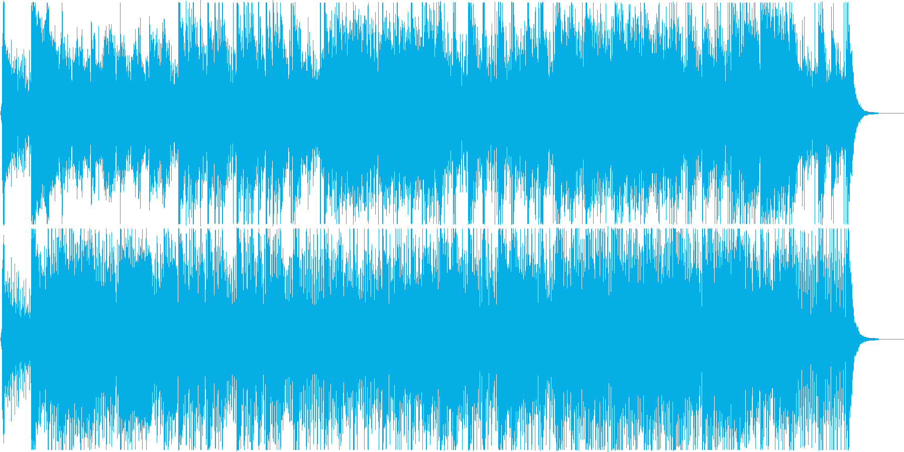 和楽器を中心とした穏やかで少し厳かな曲の再生済みの波形