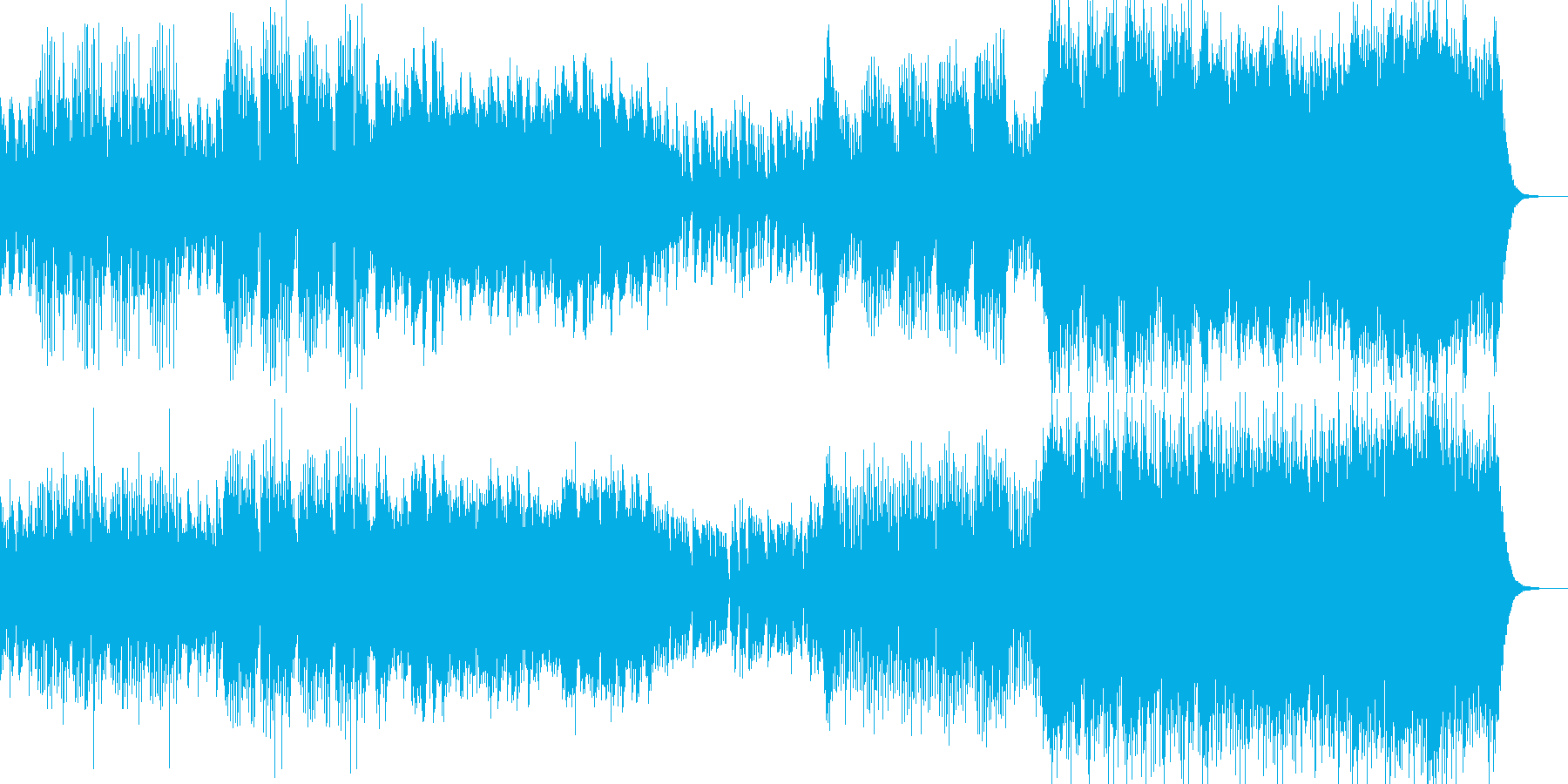 わくわく感ある日常で使えるBGMの再生済みの波形