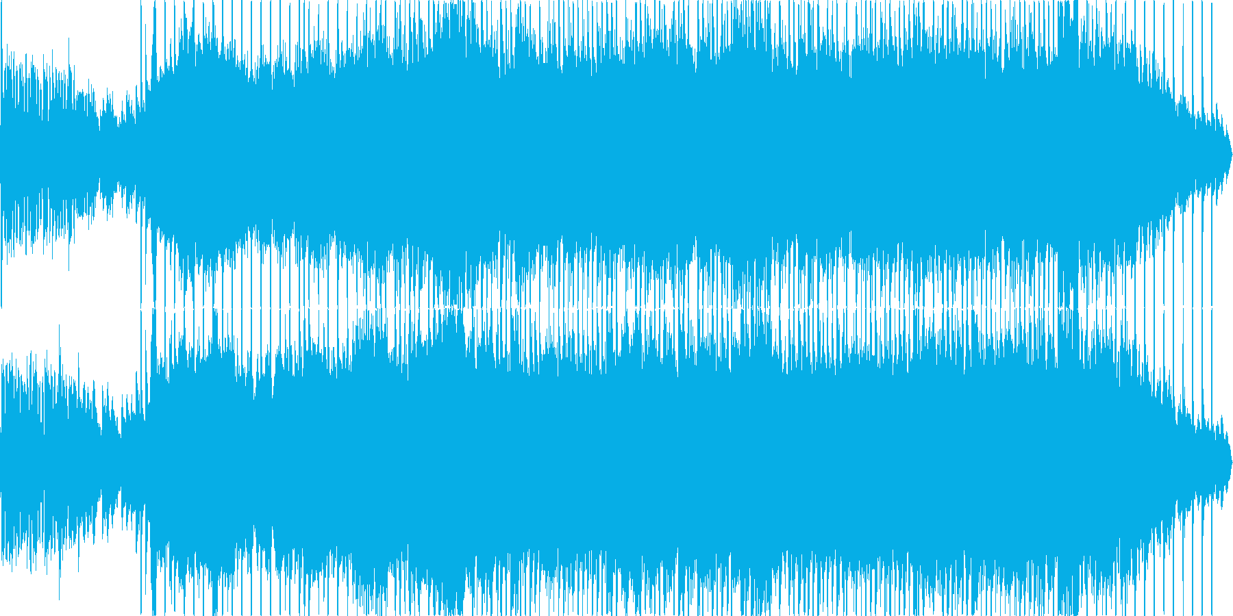 エレクトロでポップな爽やかBGMの再生済みの波形