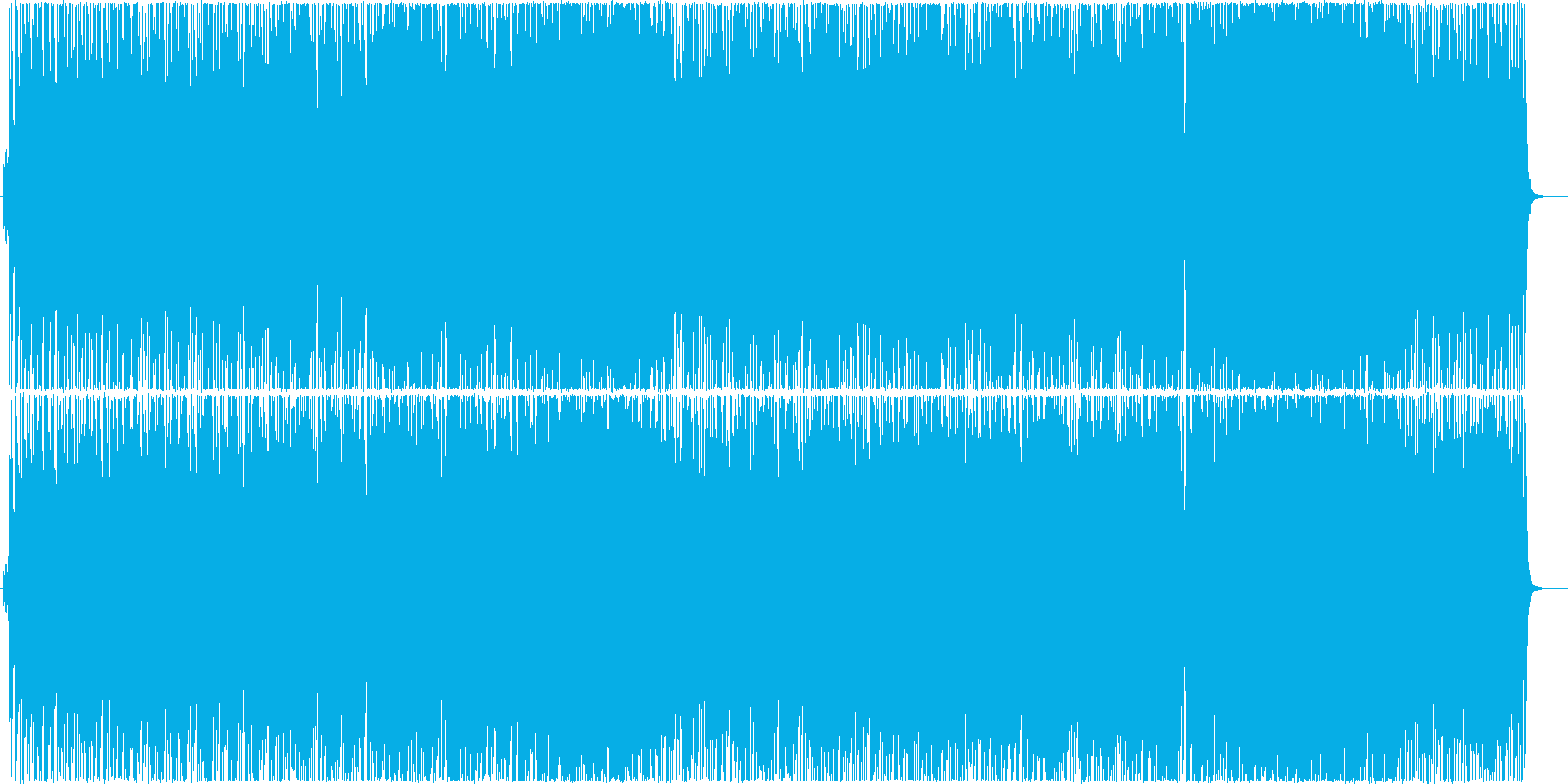 爽やかな雰囲気の明るいギターインスト曲の再生済みの波形