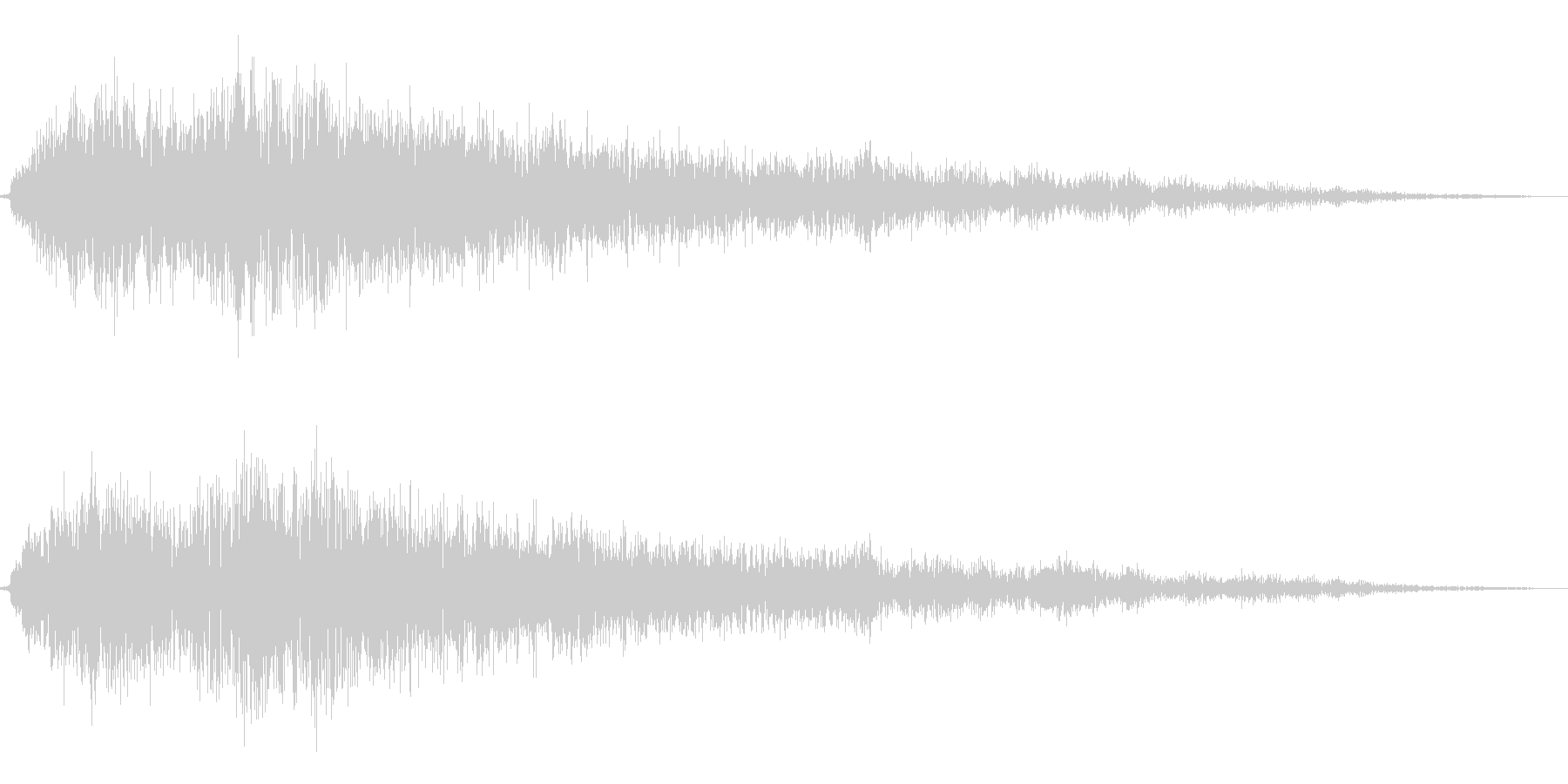 刀で打ち合う(鈍いチャンバラ音_カーン)の未再生の波形