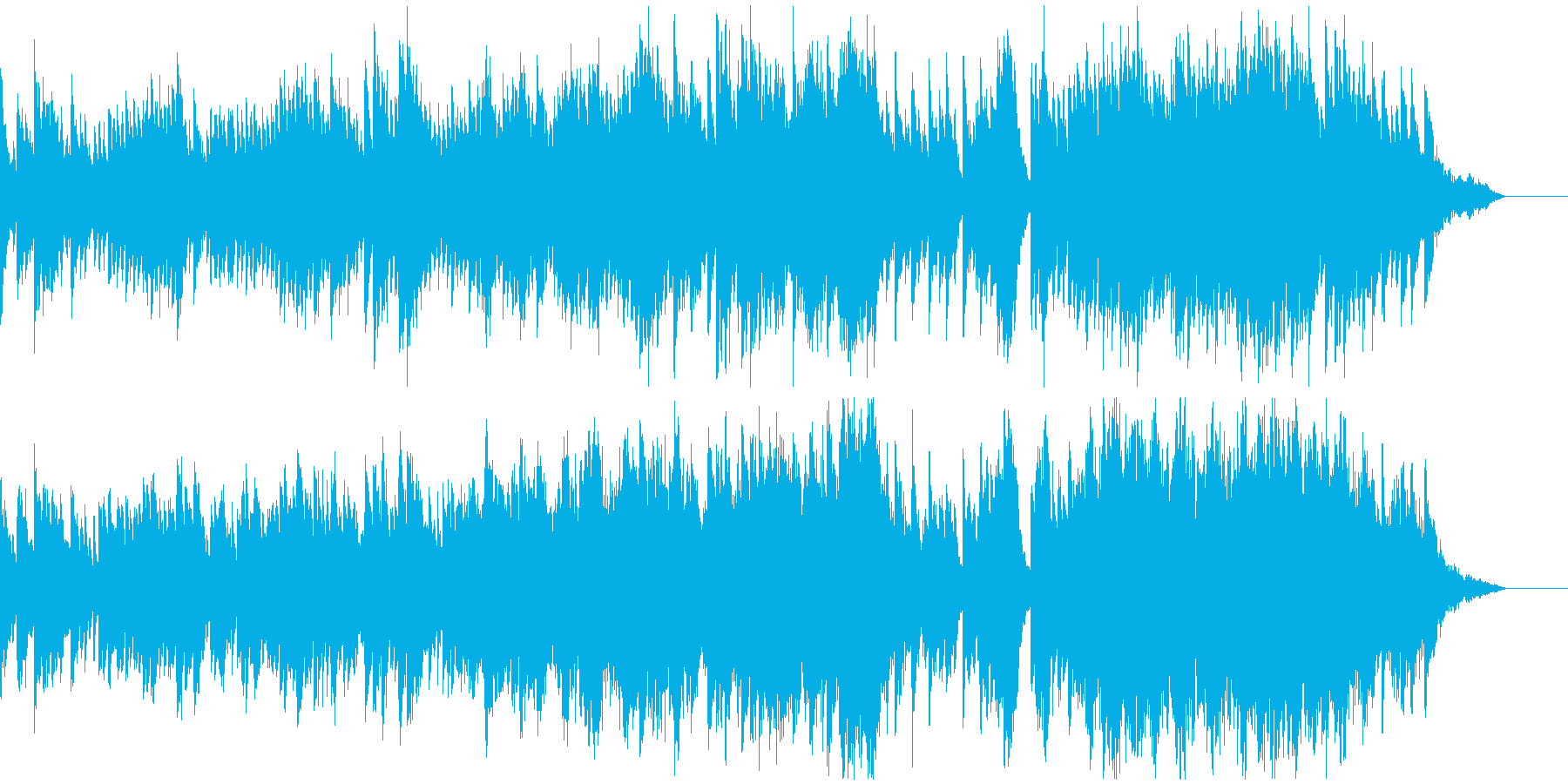 心のやすらぎをイメージしたピアノ曲の再生済みの波形