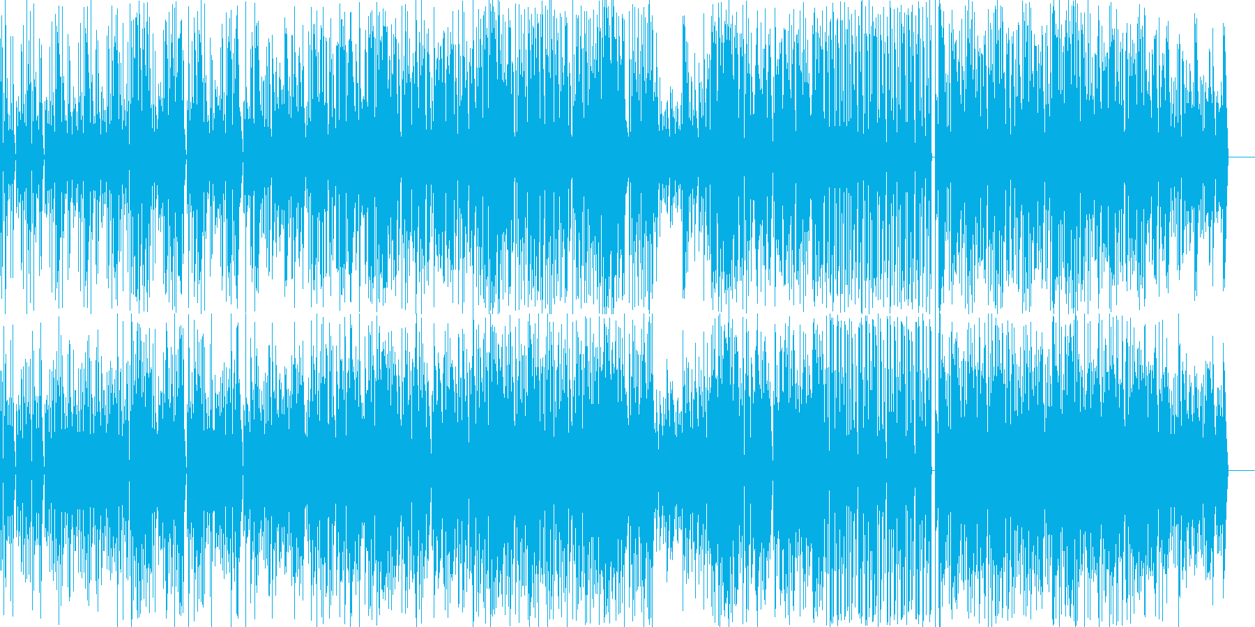 おしゃれでクールなイメージのポップな曲の再生済みの波形