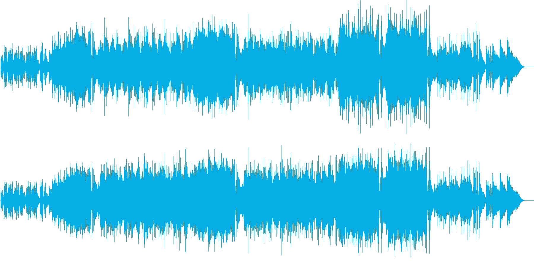優しい曲です。の再生済みの波形