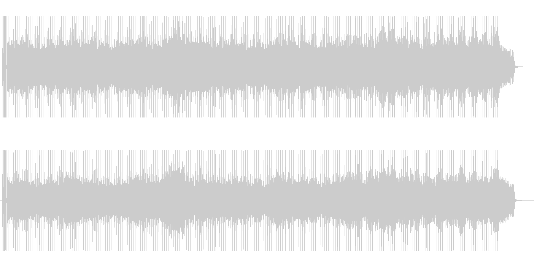 女性コーラスの入ったバンド曲の未再生の波形
