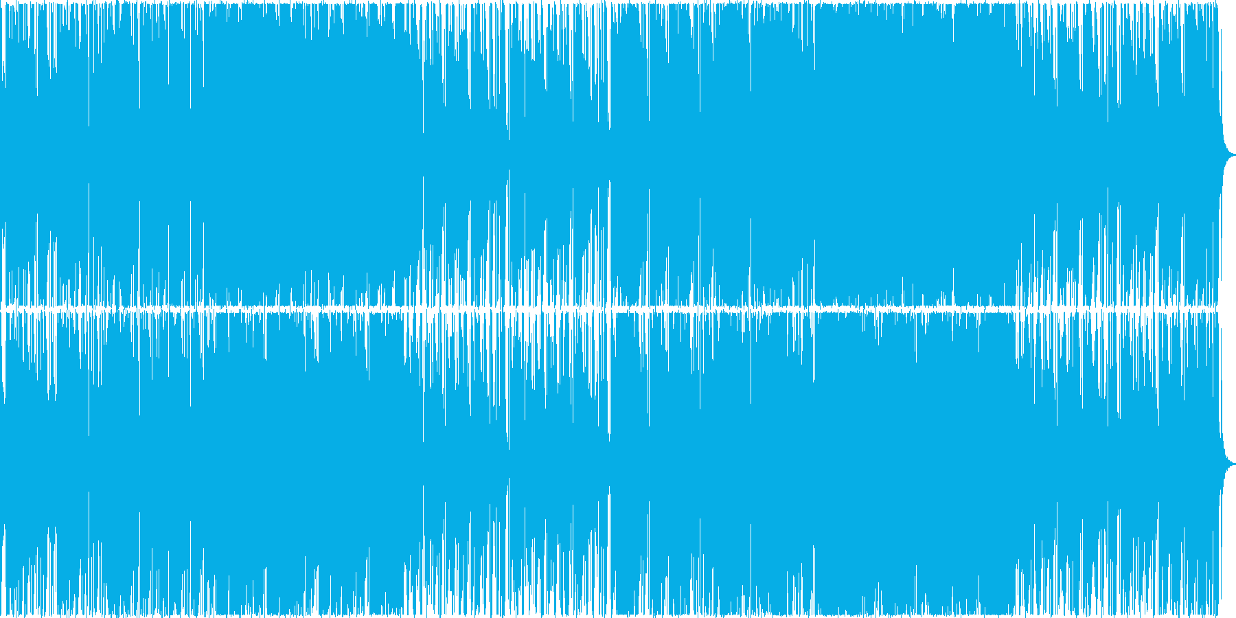 穏やかな曲ですの再生済みの波形