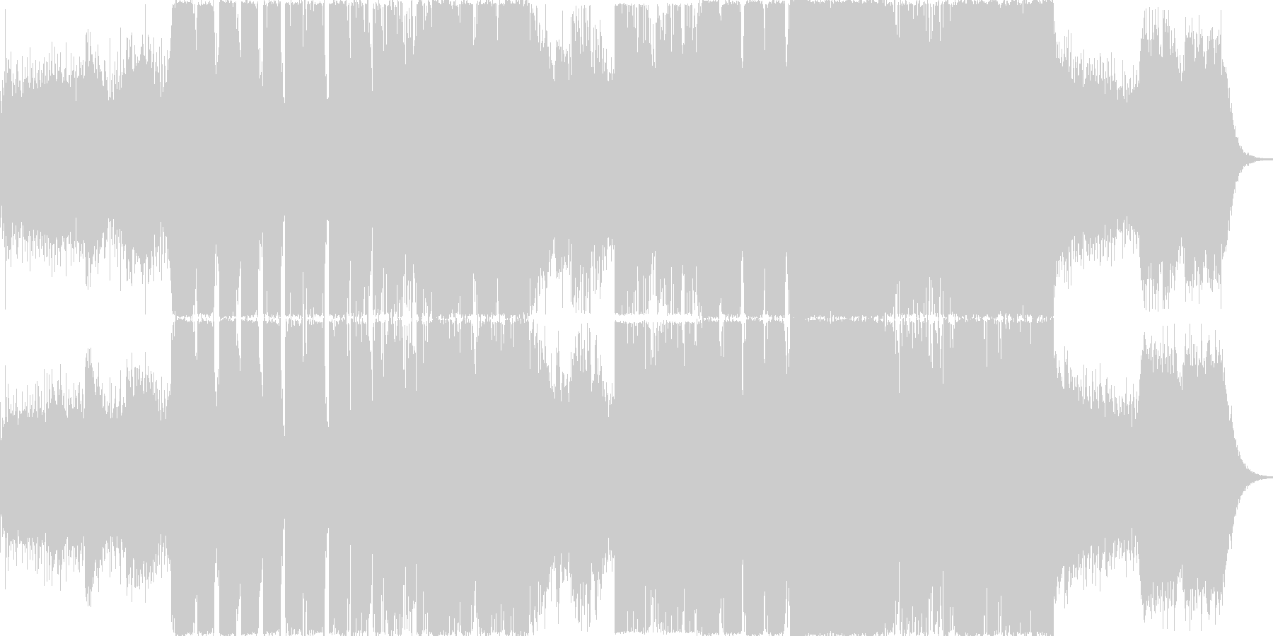 波が押し寄せてくるような迫力の曲ですの未再生の波形
