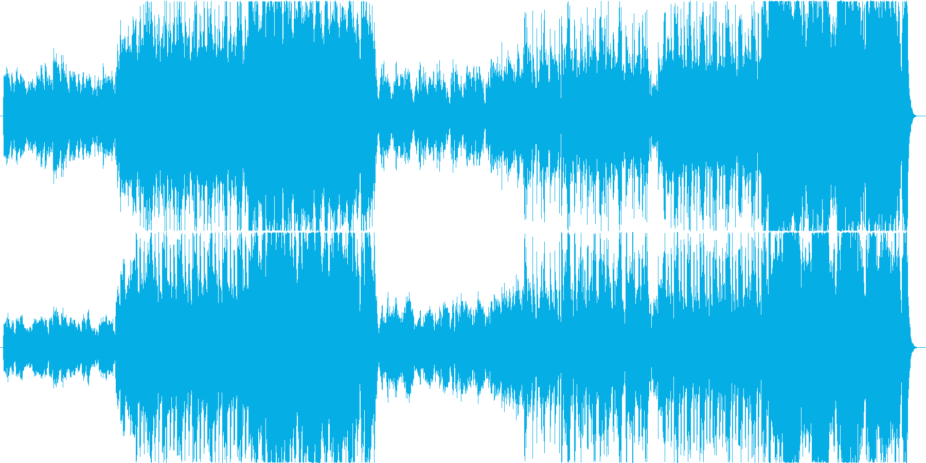 オーケストラ風の曲です。の再生済みの波形