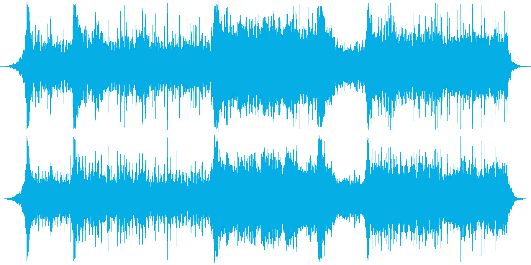 電子音楽×和風なヒーリング曲の再生済みの波形