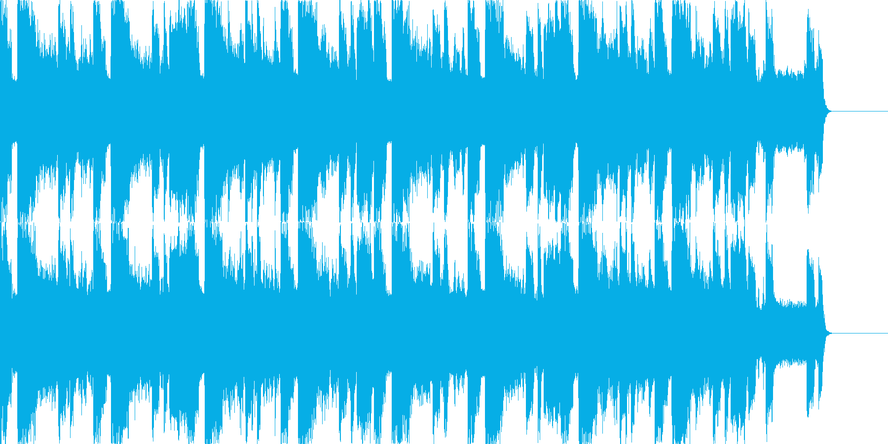 アグレッシブなEDM、アクセントにの再生済みの波形