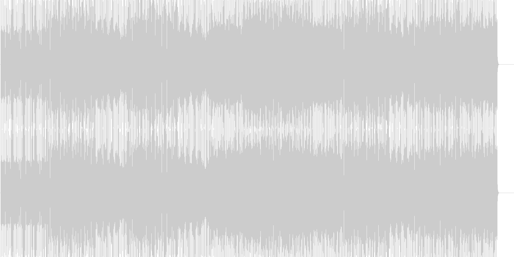 バイクが曲がりくねった道を疾走するイメ…の未再生の波形