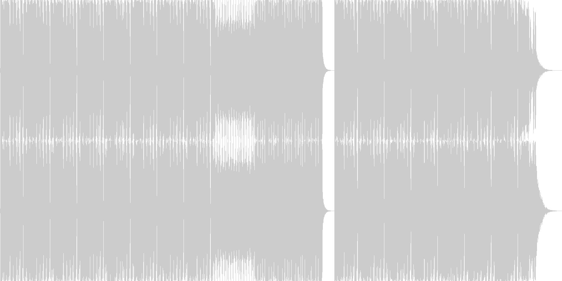 ミステリー、奇襲、逃走の未再生の波形