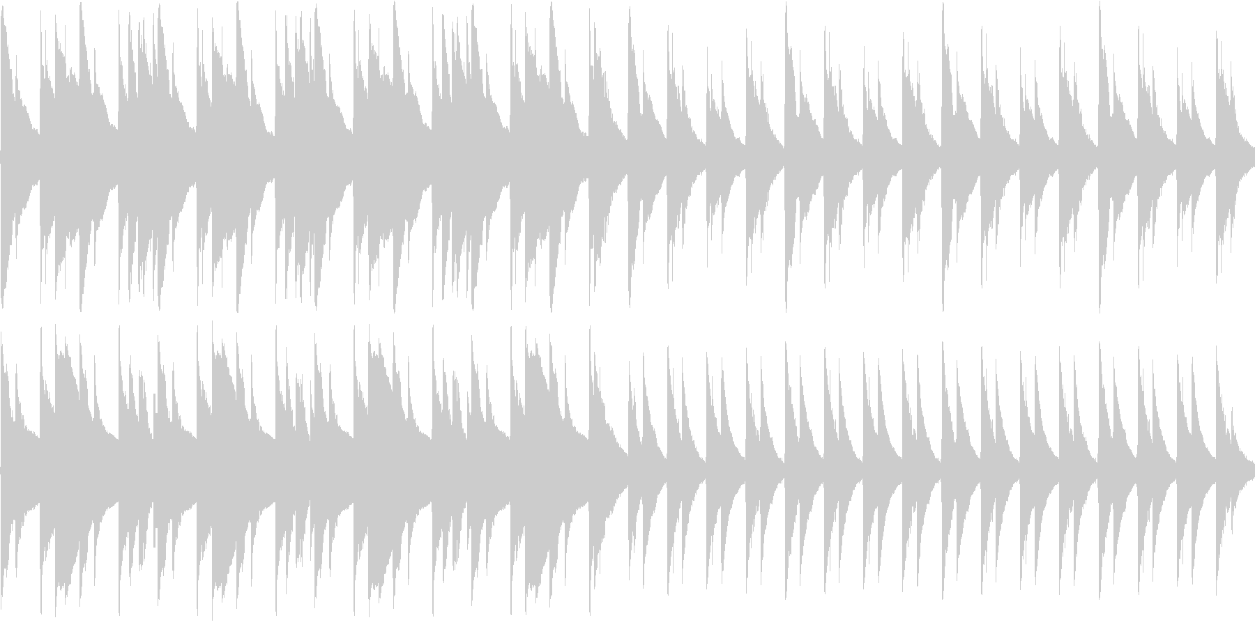 ゆったりとしたアコギの曲の未再生の波形