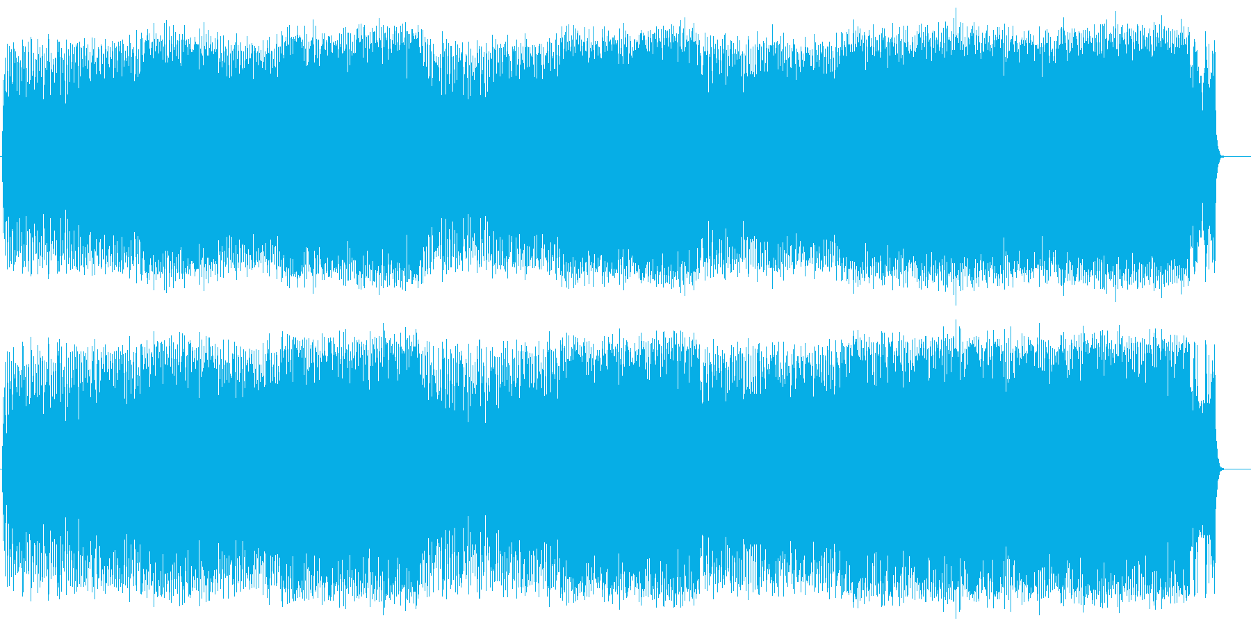 スピード感あるロック/ポップの再生済みの波形
