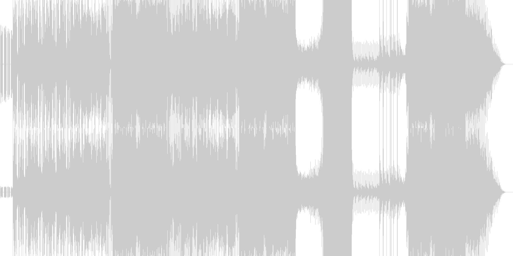 ソリッドなエレキギターの踊れるロック曲の未再生の波形