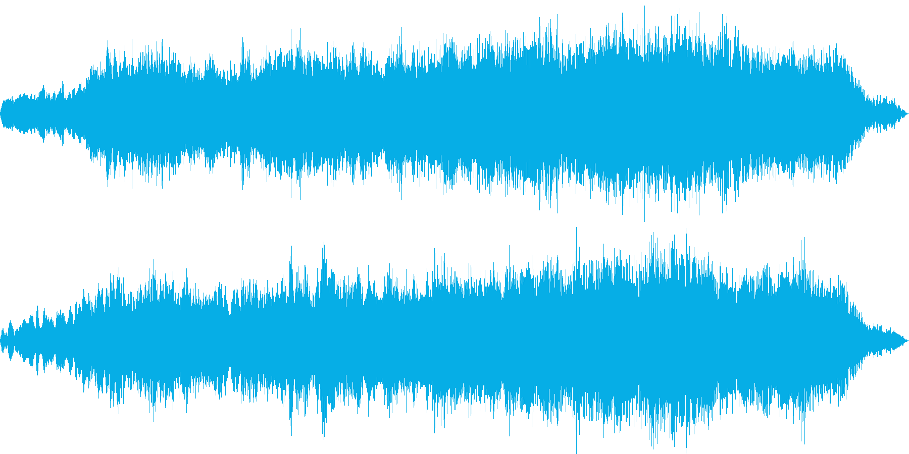 アンビエントな癒されるヒーリング音楽の再生済みの波形
