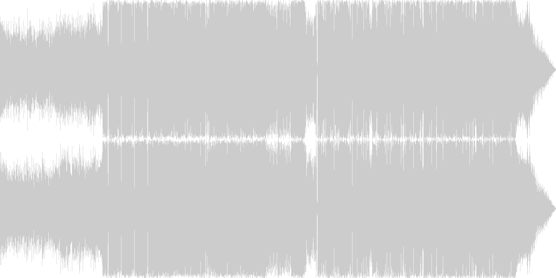 期待感を持たせるEDMですの未再生の波形