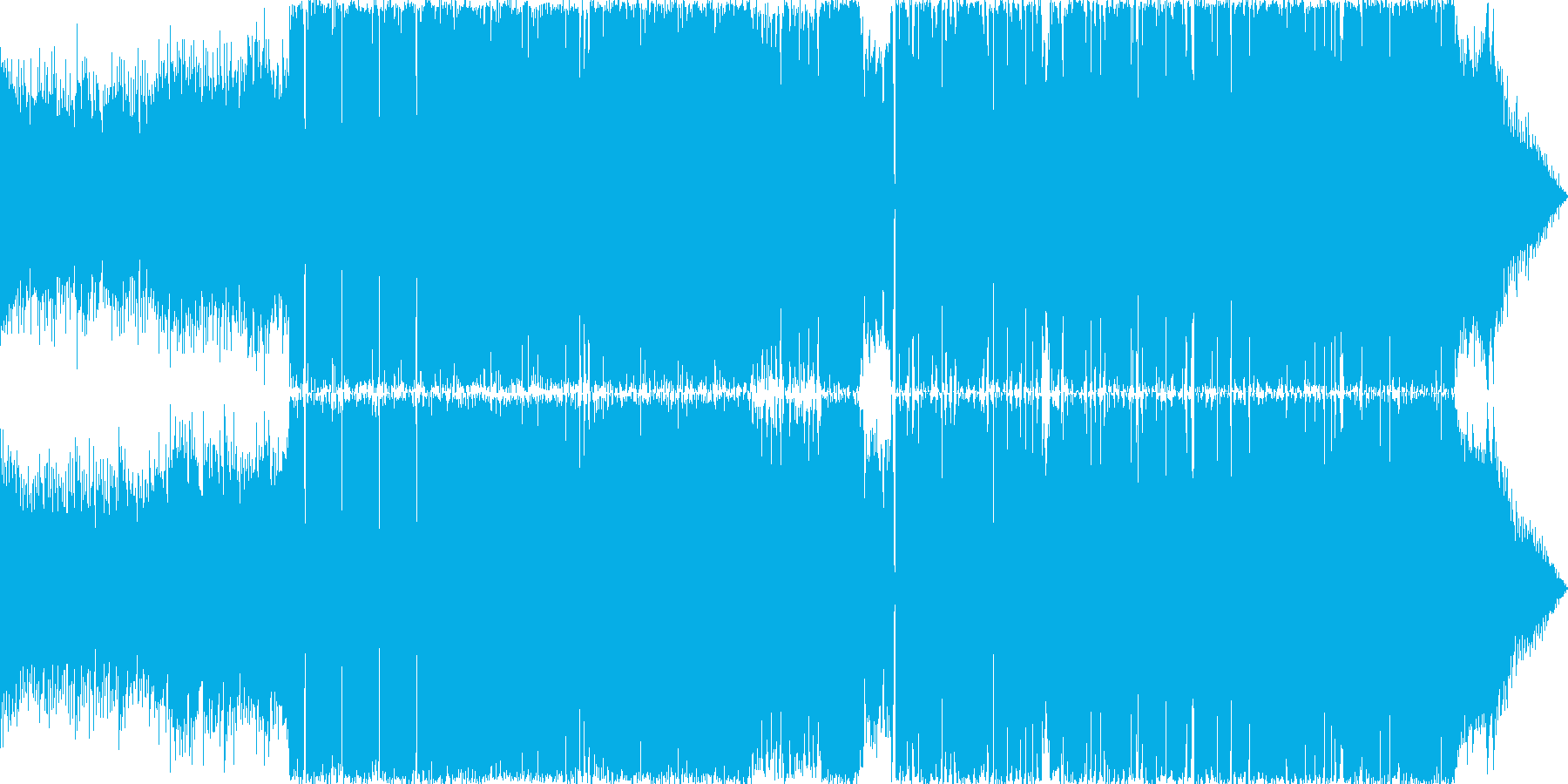 期待感を持たせるEDMですの再生済みの波形