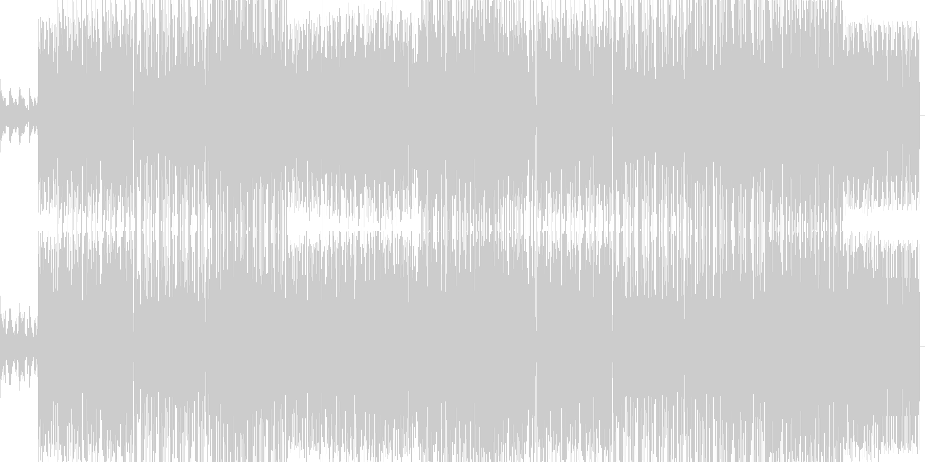 おしゃれで可愛いいエレピが印象的なハウスの未再生の波形