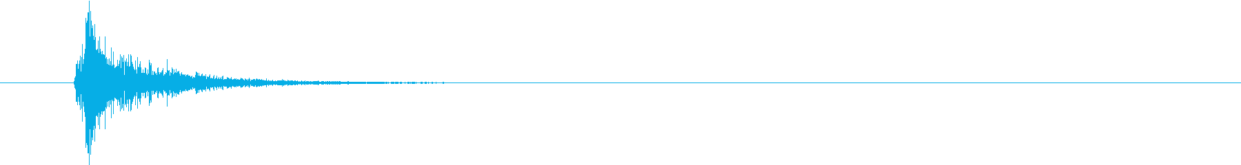 A single sound of a beat of a beat, such as the sound "don" kabuki's reproduced waveform