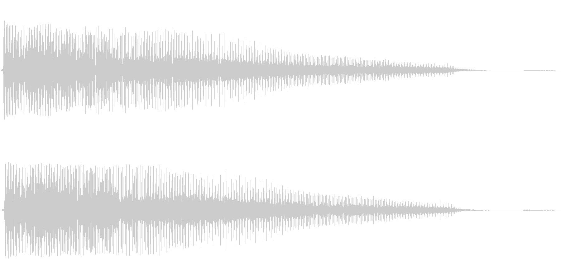 ボワーン(怪しい不気味な音)の未再生の波形