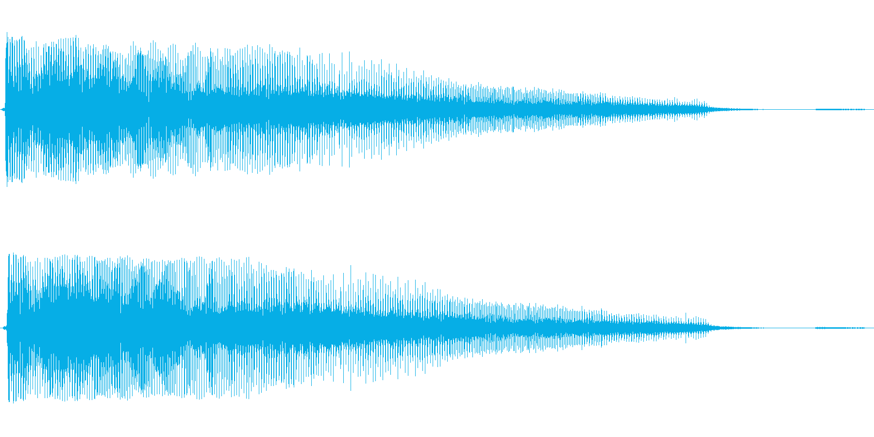 ボワーン(怪しい不気味な音)の再生済みの波形