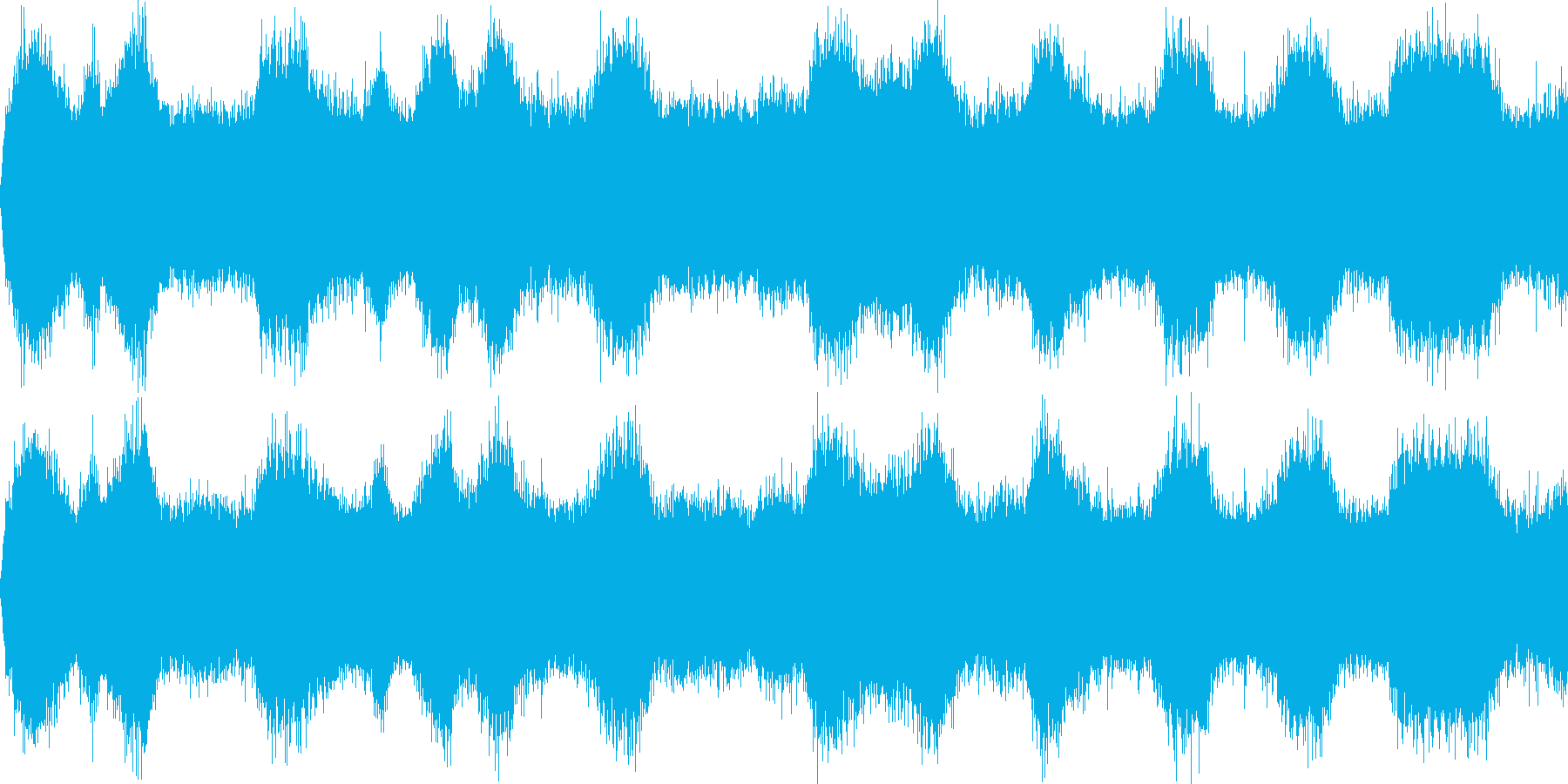 嵐の海(環境音)の再生済みの波形